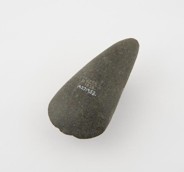 Stone axehead, reputedly from Brandon, Durham, late neolithic