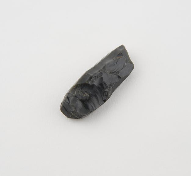 Obsidian core stone, incomplete broken off