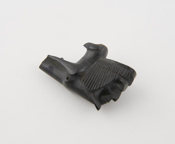 Black shale tobacco pipe | Science Museum Group Collection