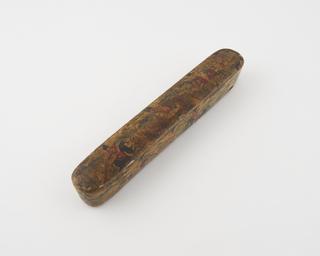 Paper pen case, with hunting scenes painted on it, Islamic