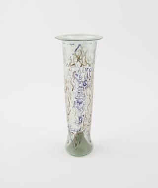 Tall glass vessel