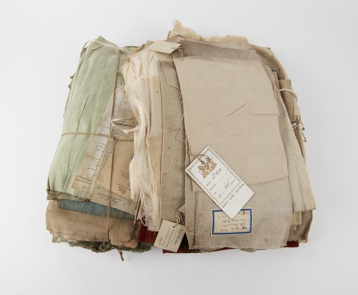 Bundle of samples and notes - Denton process, 1905-1911.