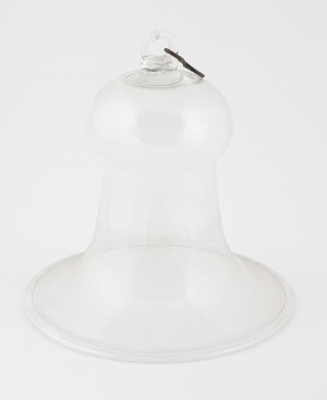 Clear glass Smoke Bell', c.1870, diameter 230 mm, height 230 mm'