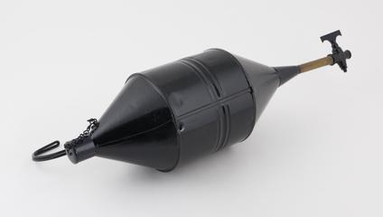 Naphtha flare canister for holding paraffin