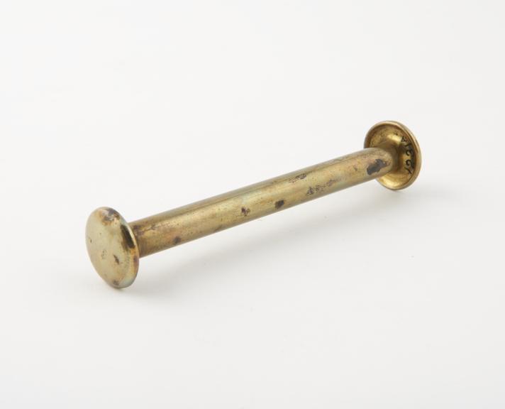 Fire-piston (length 4 1/8 ins); cylinder of brass; piston of