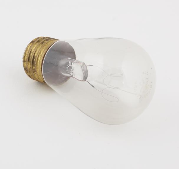 Edison carbon filament lamp, ES base, by General Electric, USA