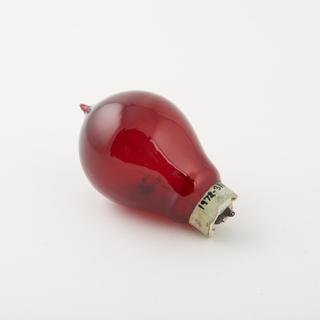 Red G.S. bulb with carbon filament