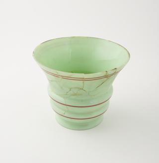 Ceramic lamp shade from gas chandelier