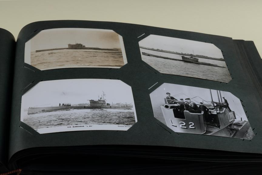 Album of postcards and photographs of submarines
