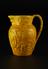 Jug, ceramic, Minton, relief decoration, ochre glaze