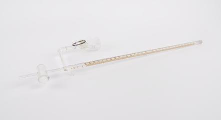 Burette with attached vessel