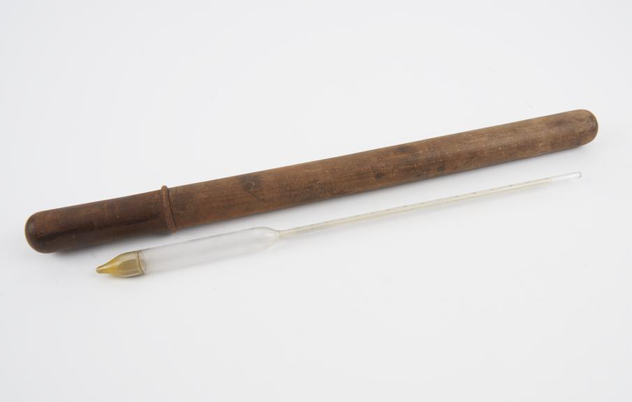 Glass hydrometer marked Gallenkamp and marked 'Spec. Gew.'