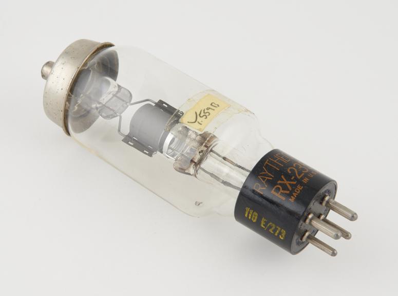 Raytheon valve, type RX-235, numbered E9942, top cap loose