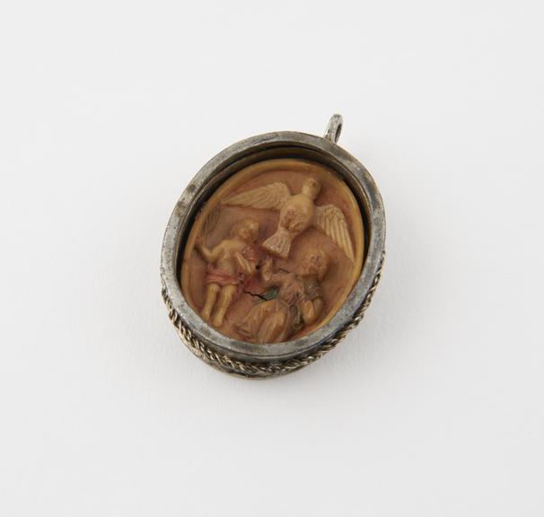 Bone reliquary, in the form of a pendant