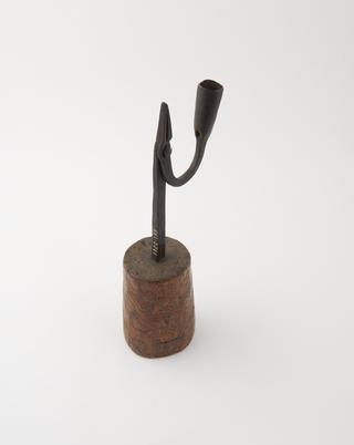 Antique rushlight holder