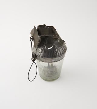 Glass cart lantern, peasant, Italian
