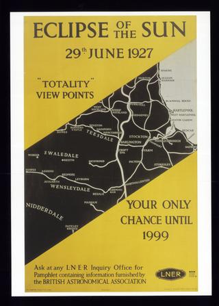 Eclipse of the Sun 29th June 1927, totality viewpoints