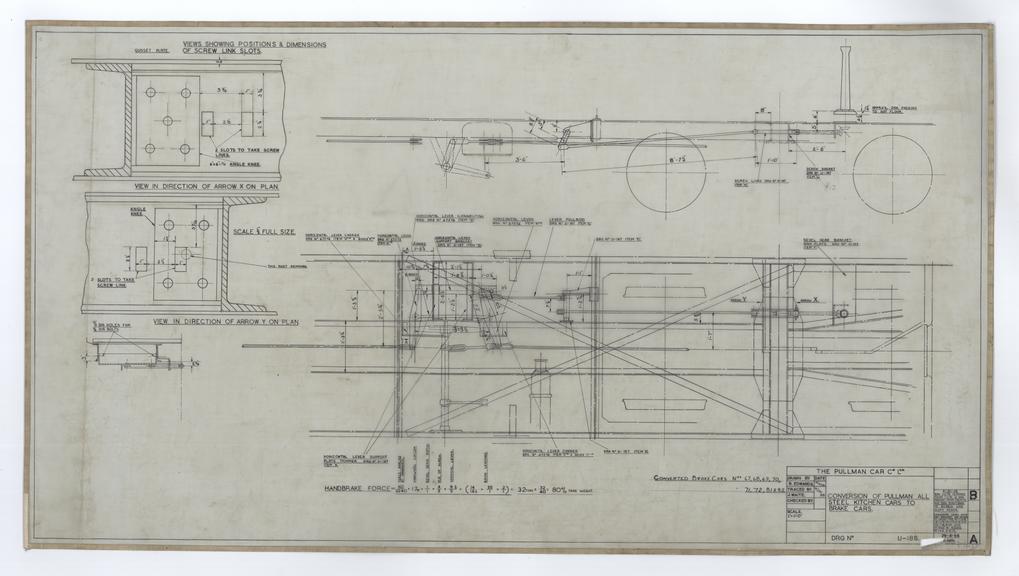 Drawing of The Pullman Car Co. Ltd