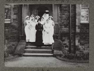 Entrance to The Grand Duchess George's larger hospital at Harrogate