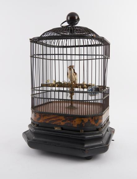 Mechanical singing bird in cage | Science Museum Group Collection