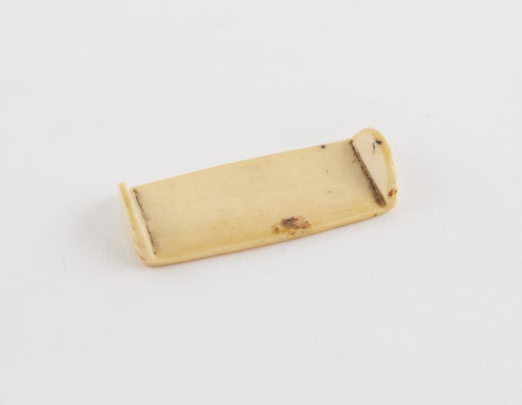 Ivory pleximeter, English(?), 1801-1920