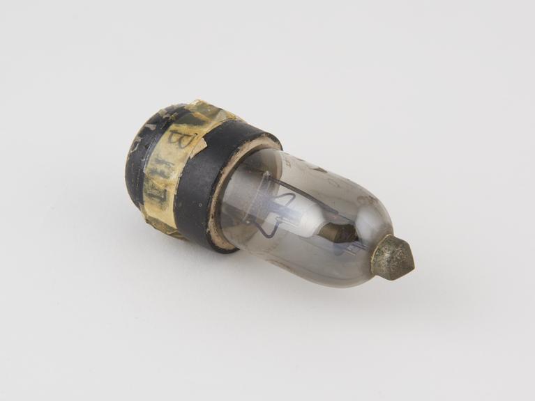 Mullard ORA valve, marked F64, red spot on base