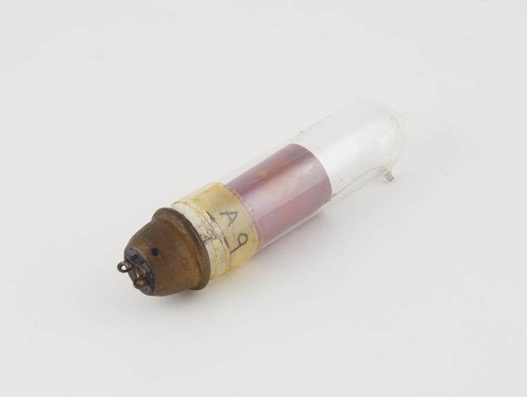 Fleming diode, cylindrical pattern, brass cap, copper anode