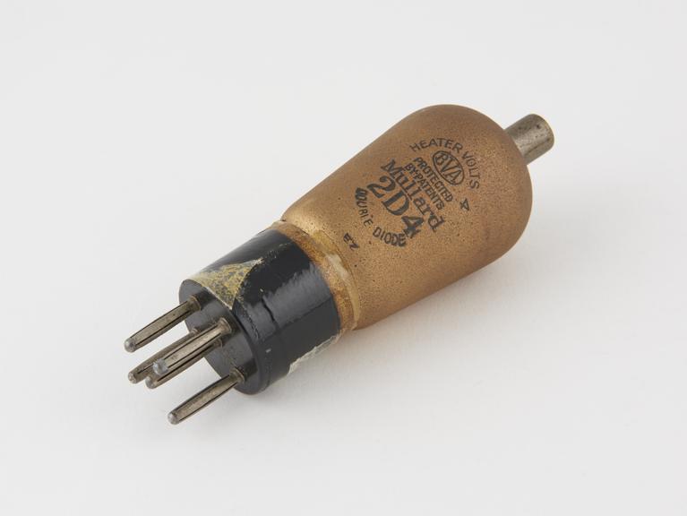 Mullard double diode, type 2D4, B5+tc base