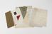 Correspondence and samples on cloth for Swiss Army via Yarrows