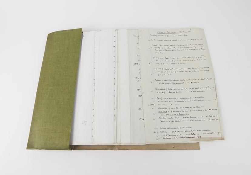 Manuscript and Sources of 'History of Fast Colours in Britain'