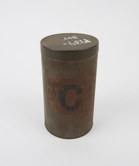 Copper cylinder record matrix, or galvano, one of twelve