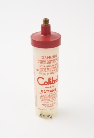 Gas refil container for butane gas lighter