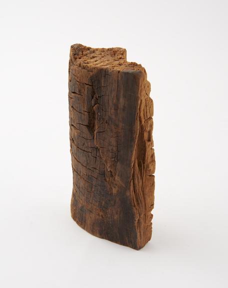 Piece of the semi-foxxilized wood used in making the foregoing