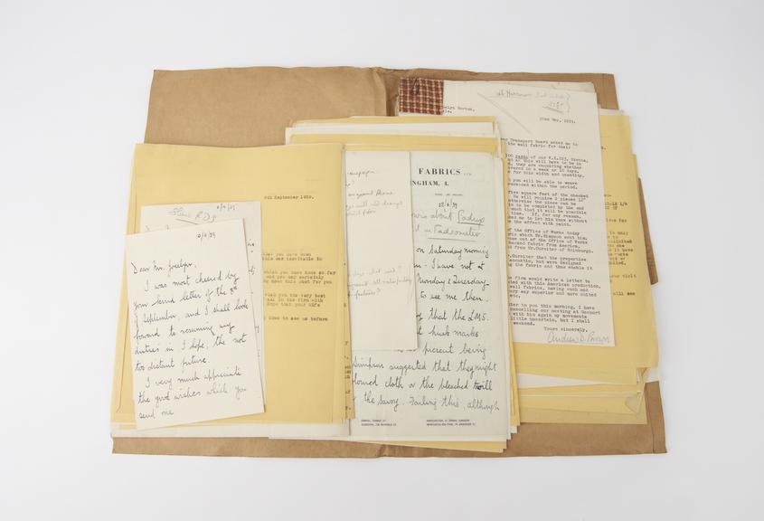 Correspondence between Joycelyn Morton and Andrew Brown