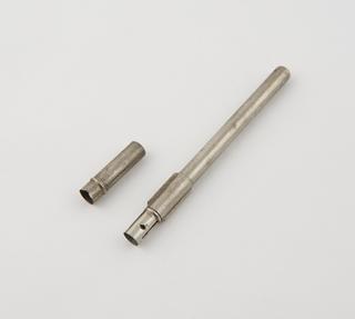 One straight metal thermometer case