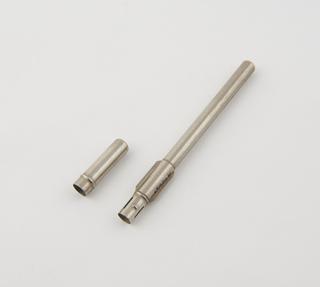 One straight metal thermometer case