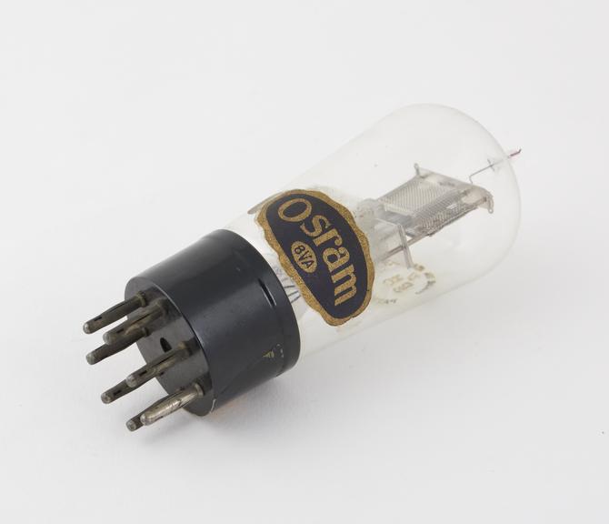 Osram double diode triode valve, type DH30, B7 base