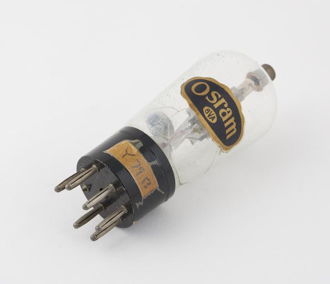 Osram valve, type DH30, glass envelope cracked