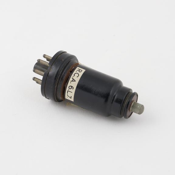 RCA valve, type 6L7, all metal, envelope cut loose from cap