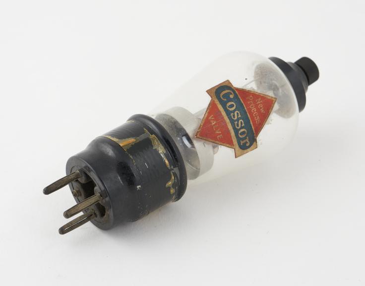 Cossor valve, type SG 215, top connector cap detached