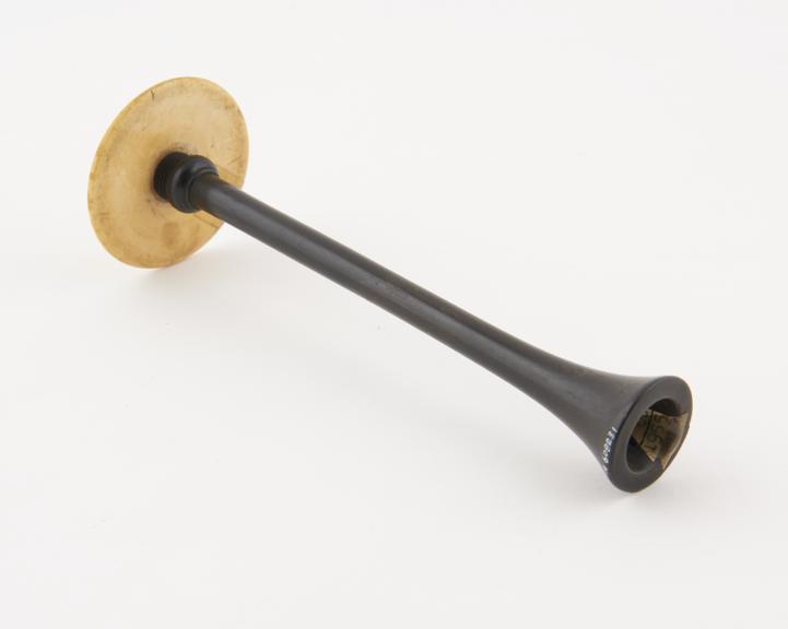 Burrow monaural stethoscope, English, 1850-1900