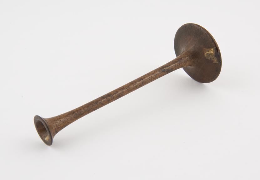 Fergusson's monaural stethscope, English(?), 1831-1877