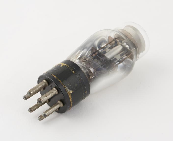 RCA Cunningham Radiotron valve, type 6E5, pinch marked 77-4U