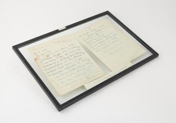 Letter from Sir John Ambrose Fleming