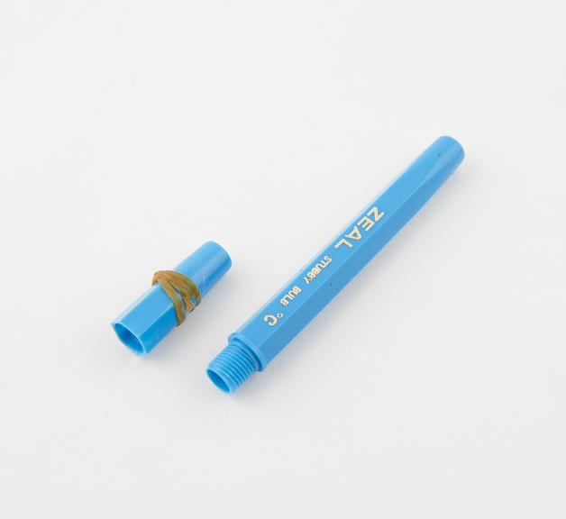 Plastic case for clinical thermometer, supplied by G. H