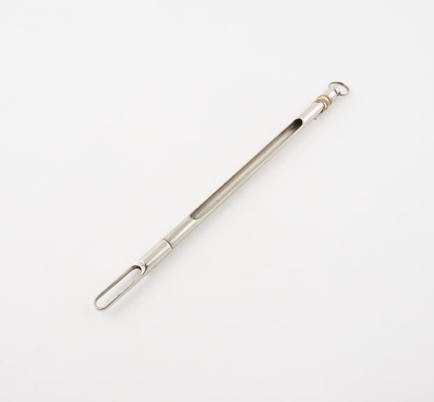 Veterinary thermometer, long pattern, stubby bulbs, lens stem