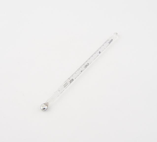 Clinical thermometers, diska bulb, lens stem