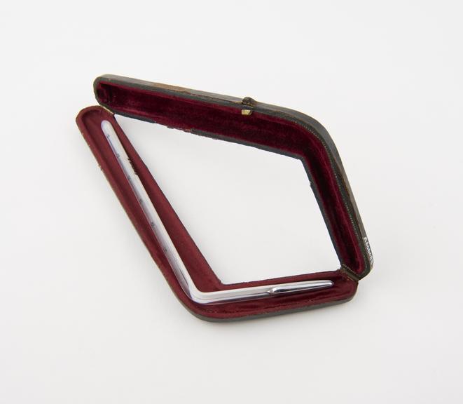Thermometer, Centigrade, glass, in leather case, European