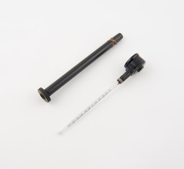 Skin thermometer, horizontal pattern, lens stem, by G. H