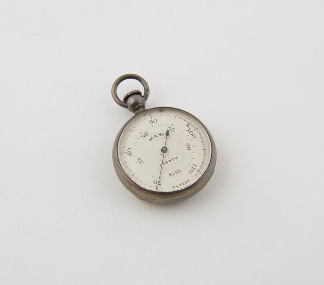 Thermometer, surface, watch-type, by Maw of London